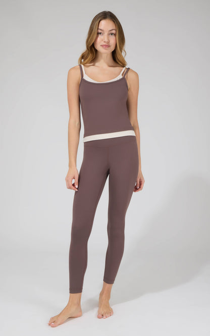 Bloom Double Layer Tank Top and Ankle Leggings