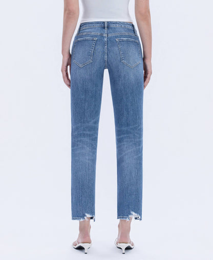 Lovert High Rise Boyfriend Distressed Jeans