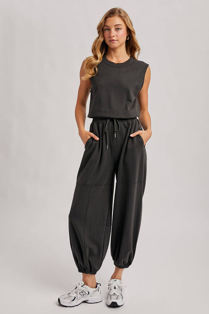 Drawstring Jumpsuit