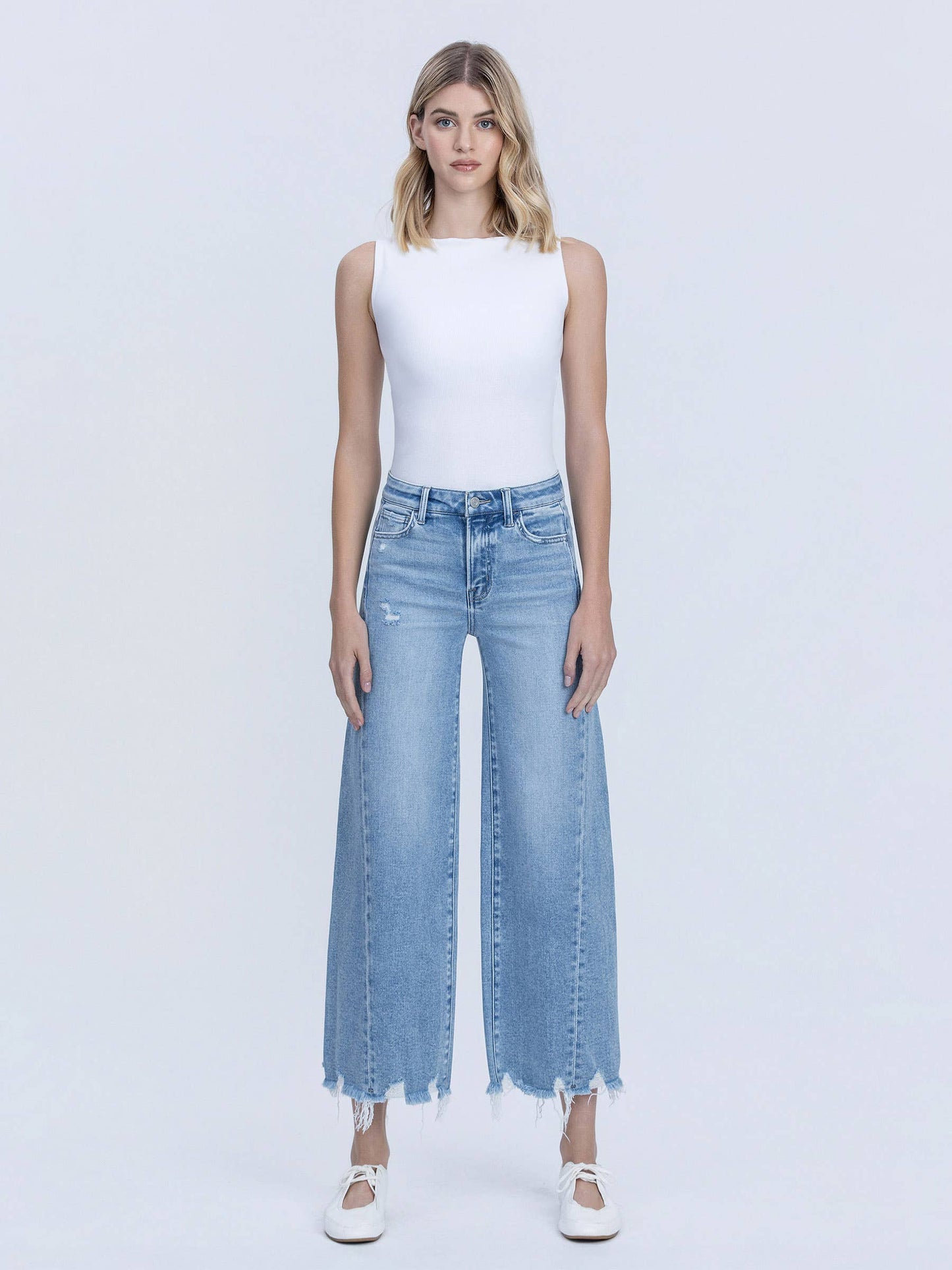 Cropped Wide Leg