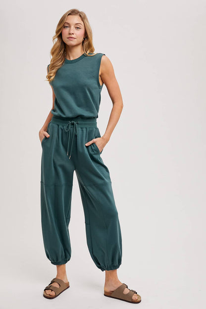 Drawstring Jumpsuit