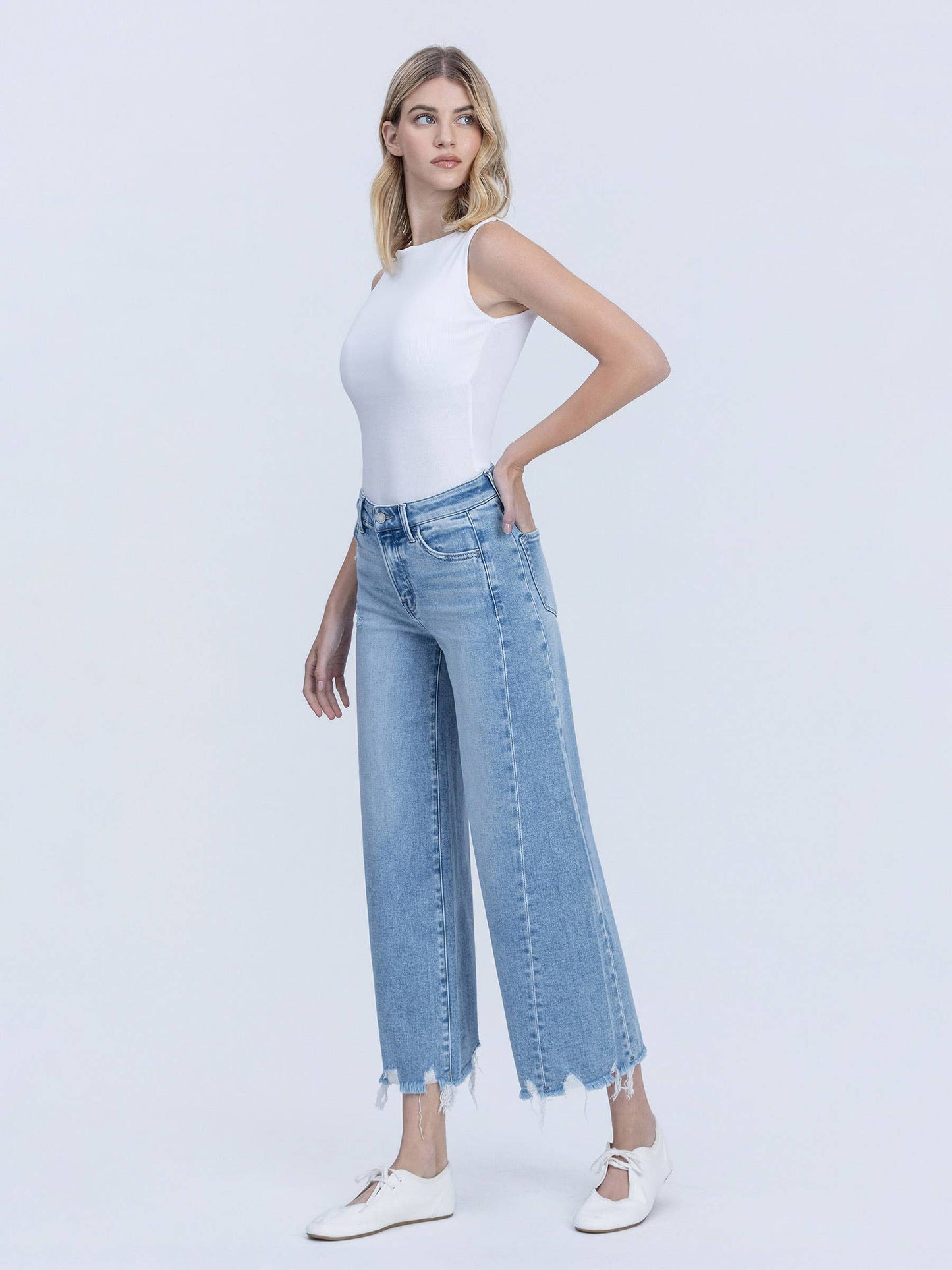 Cropped Wide Leg