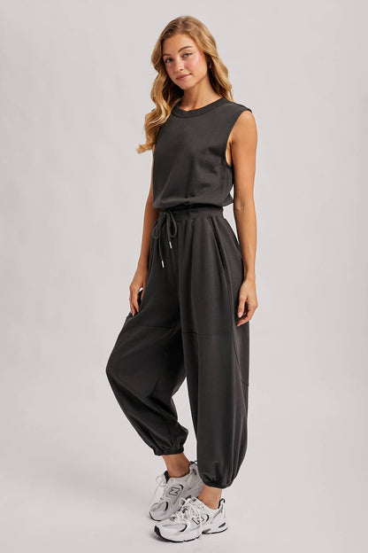 Drawstring Jumpsuit