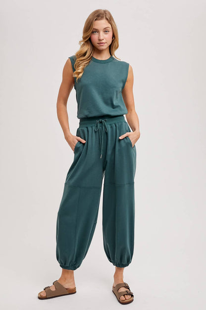 Drawstring Jumpsuit