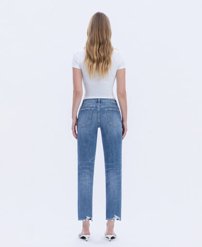 Lovert High Rise Boyfriend Distressed Jeans