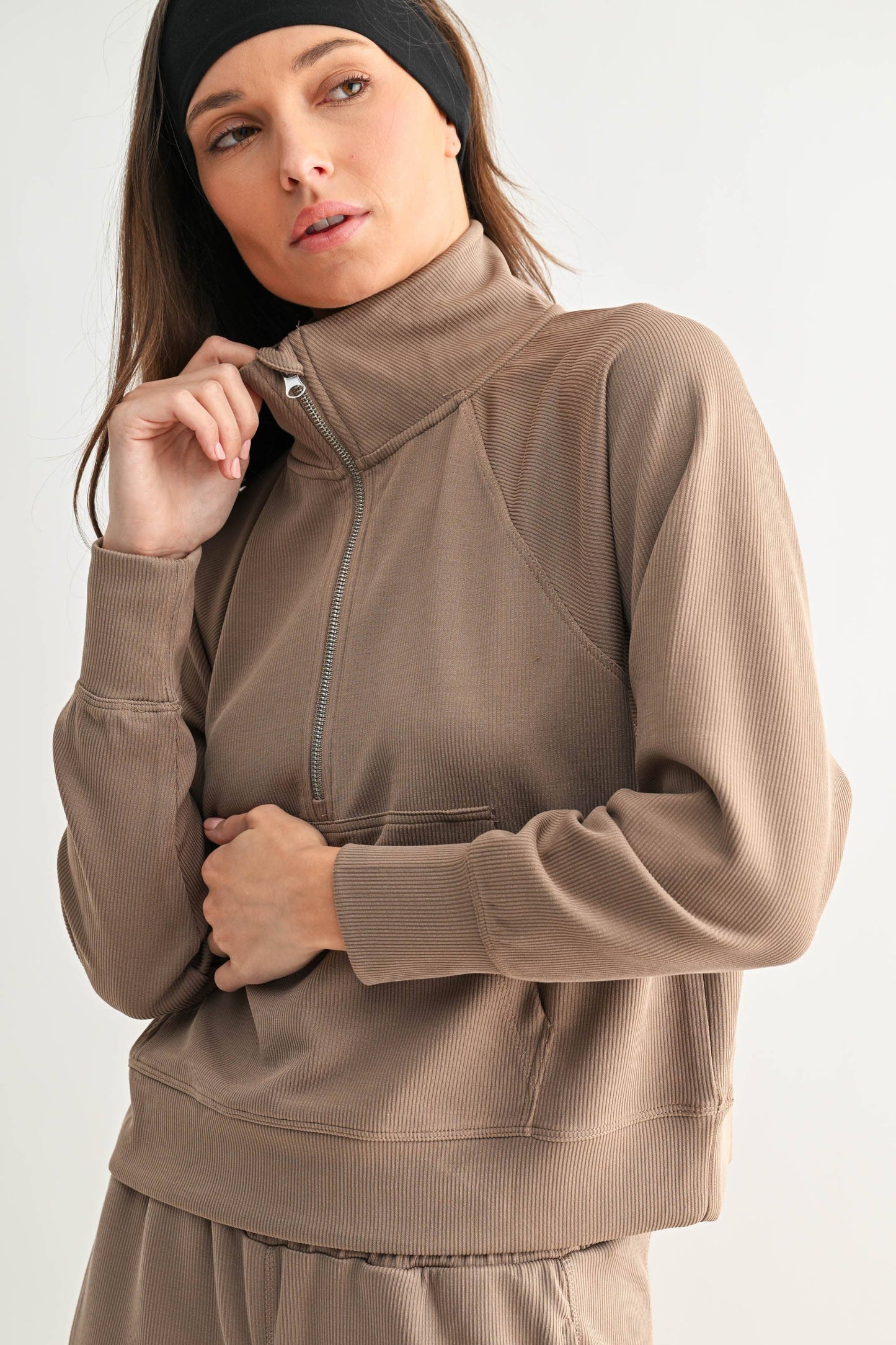 Luxe Rib 1/4 Zip Sweater