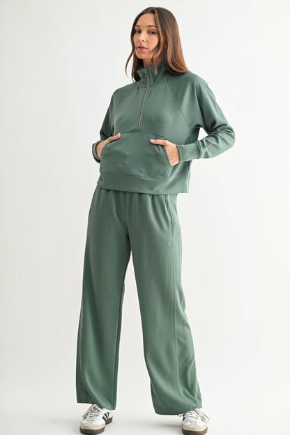 Luxe Rib 1/4 Zip Sweater