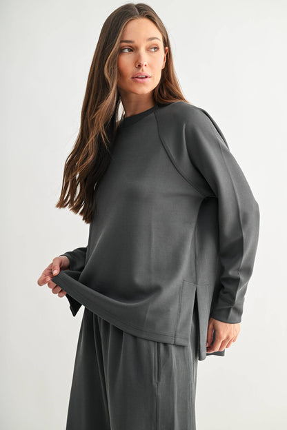 Bloom Luxe Rib Raglan Tee