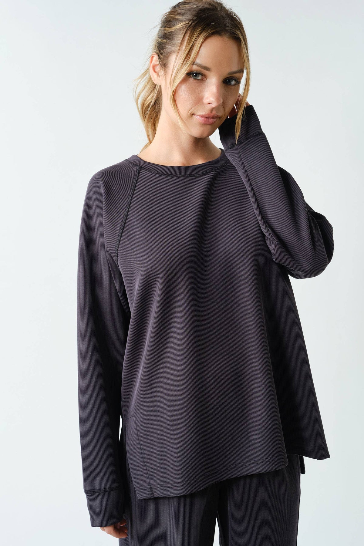 Bloom Luxe Rib Raglan Tee