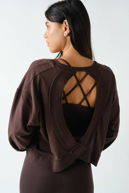 Open Back Long Sleeve Tee