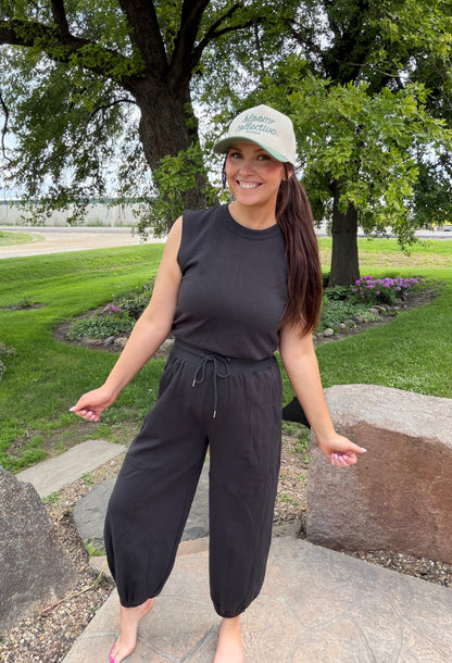 Drawstring Jumpsuit