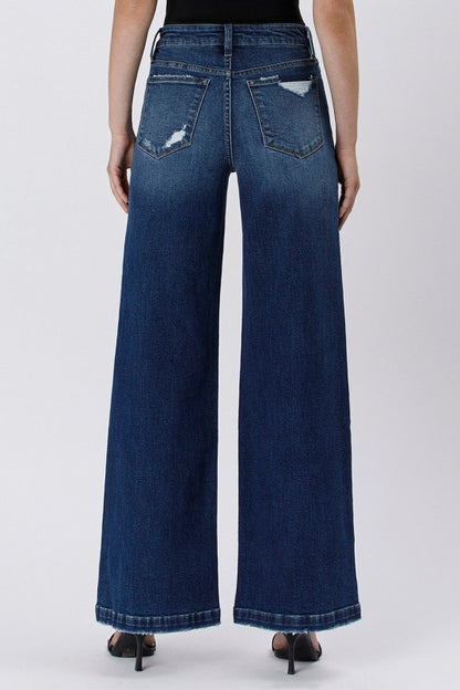 Lovervet Tummy Control High Rise Wide Leg Jeans