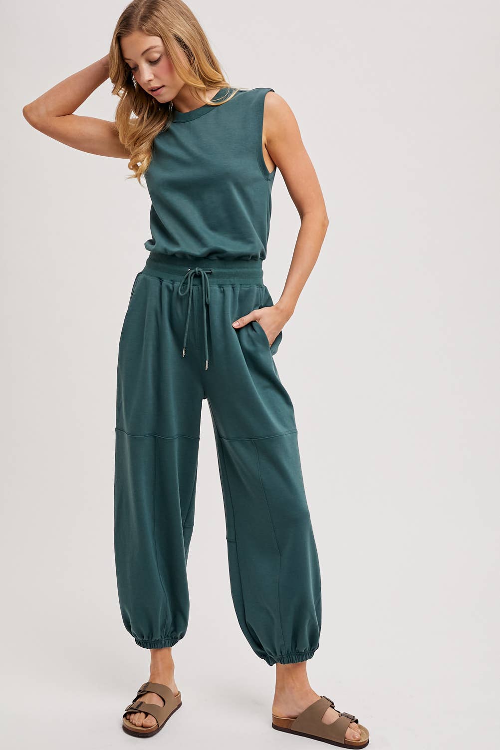 Drawstring Jumpsuit