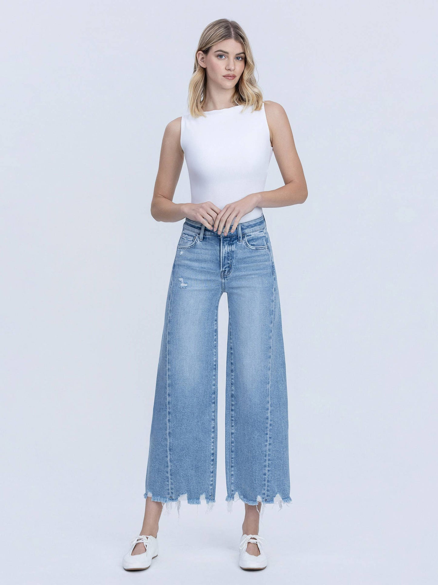 Cropped Wide Leg