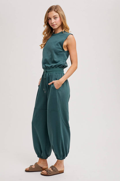 Drawstring Jumpsuit