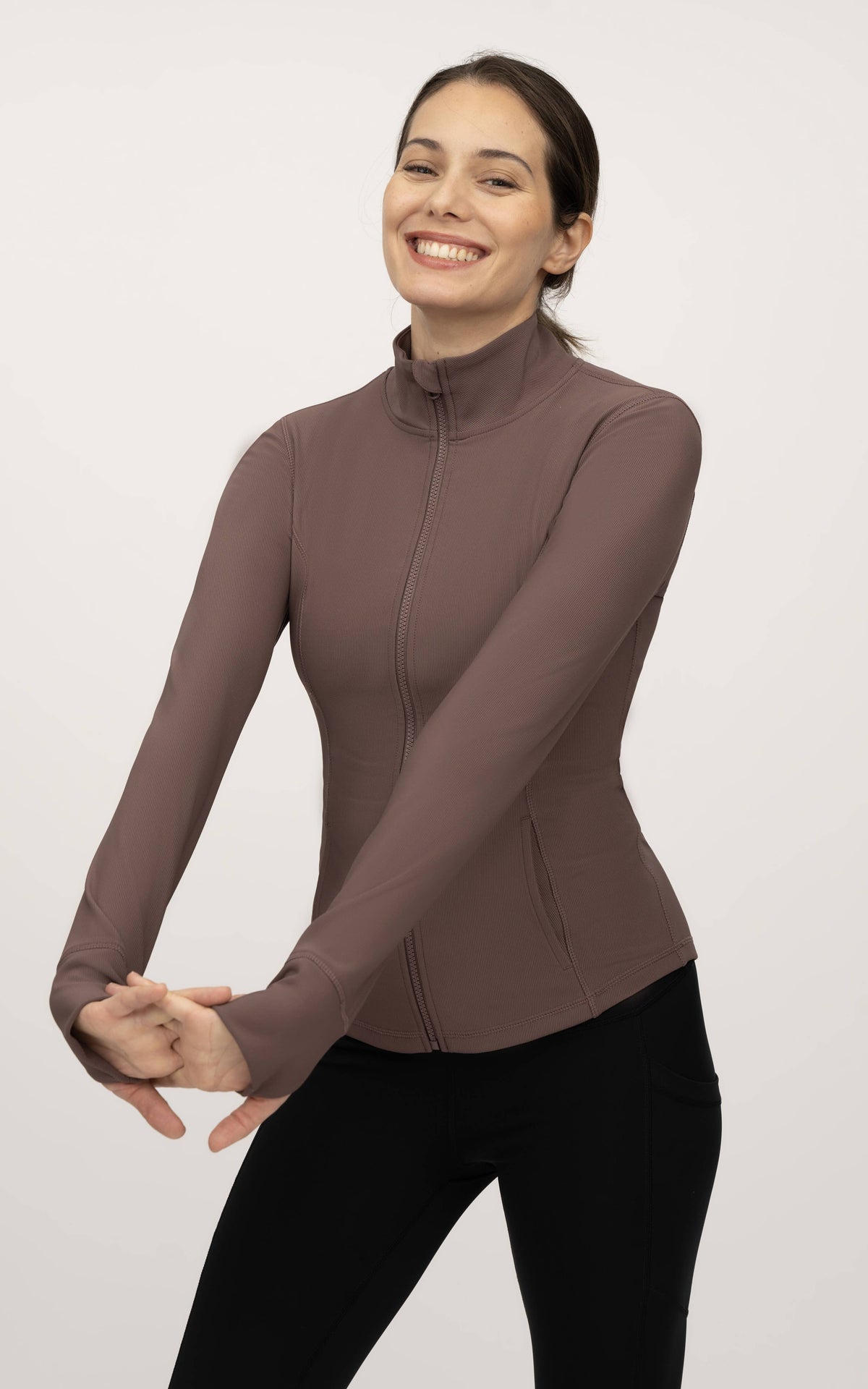 Bloom Ribbed Full Performance Full Zip Jacket