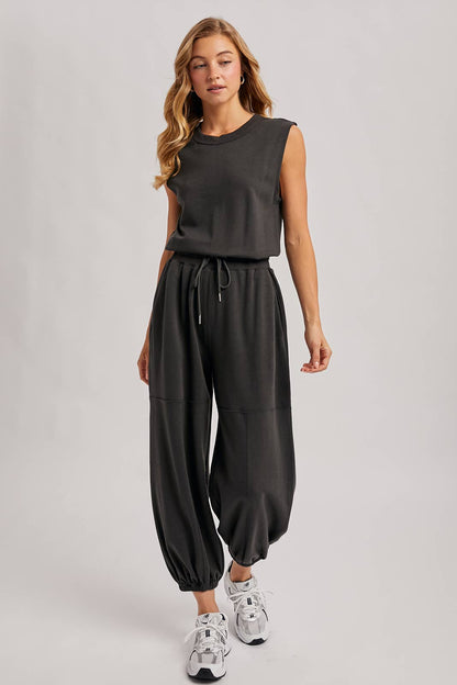 Drawstring Jumpsuit