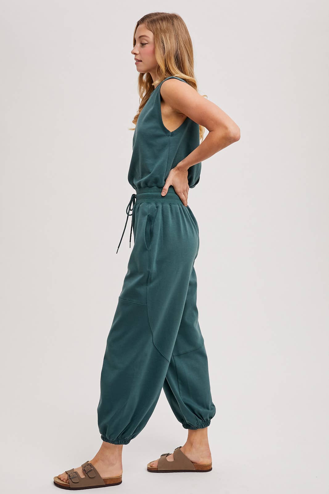 Drawstring Jumpsuit