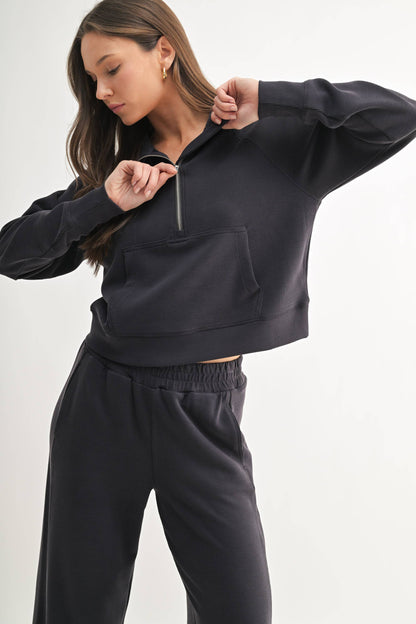 Luxe Rib 1/4 Zip Sweater