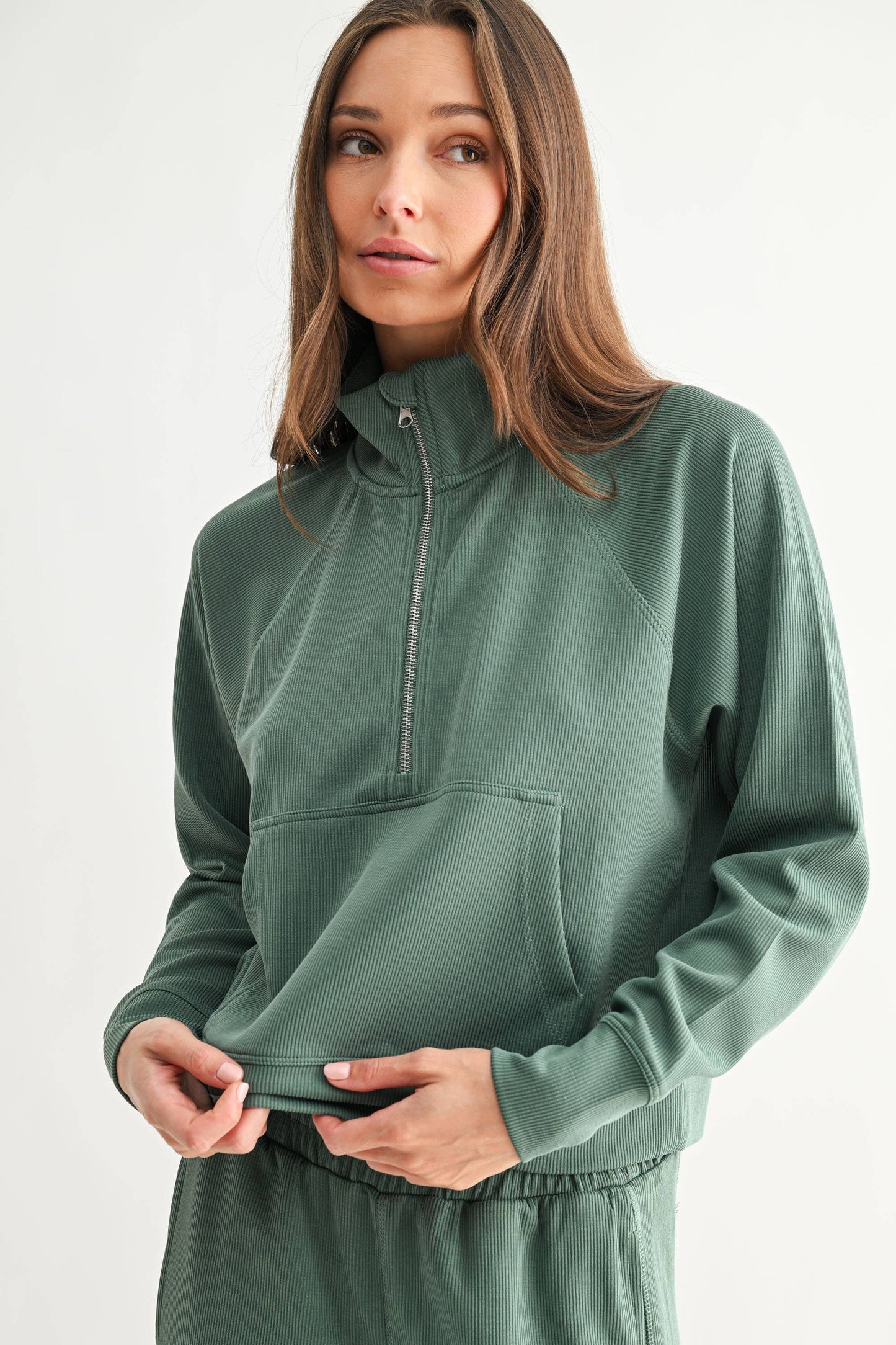 Luxe Rib 1/4 Zip Sweater