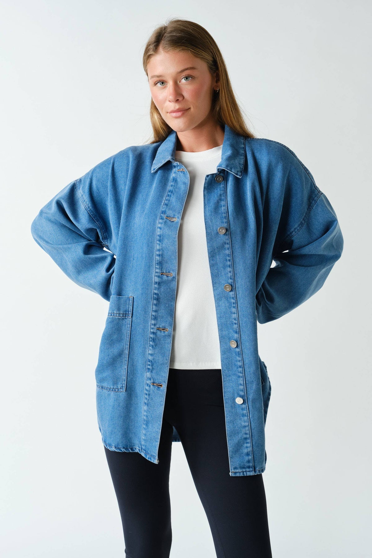 Denim Oversized Shacket