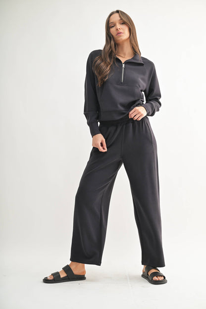 Luxe Rib 1/4 Zip Sweater