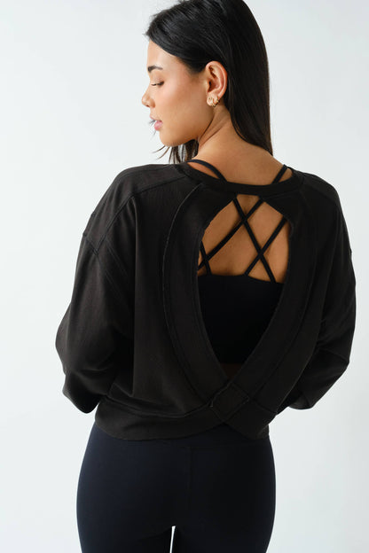 Open Back Long Sleeve Tee