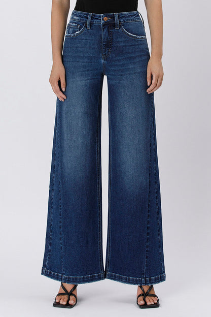 Lovervet Tummy Control High Rise Wide Leg Jeans